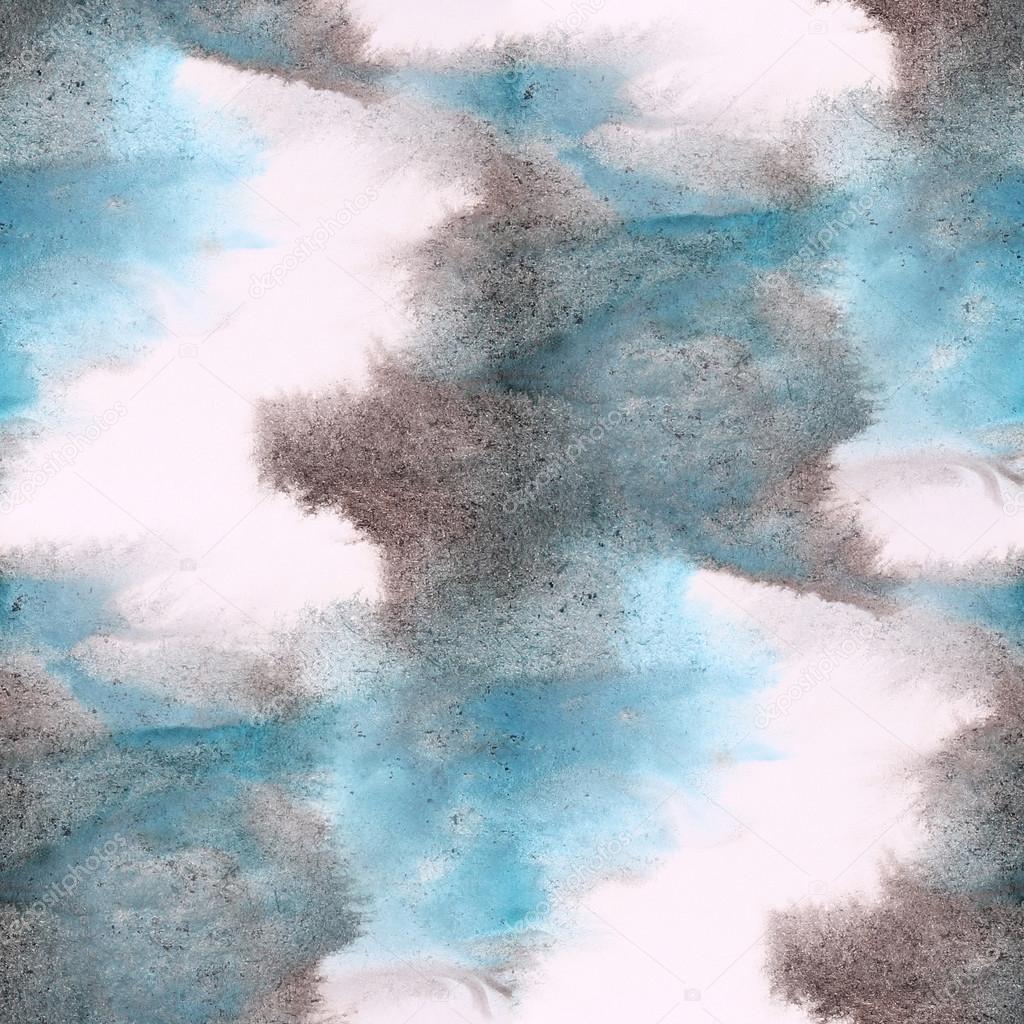 seamless watercolor black, blue texture art for  your wallpaper