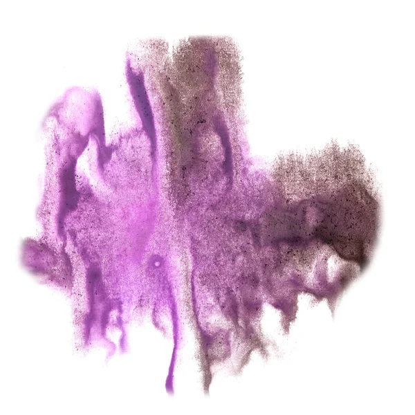 Stain purple, black with watercolour paint stroke watercolor iso — Stock Photo, Image