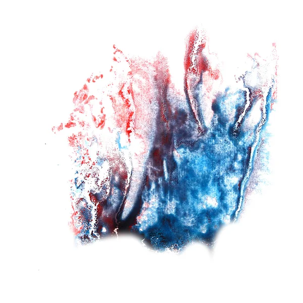 Stain with watercolour blue, burgundy paint stroke watercolor is — Stock Photo, Image