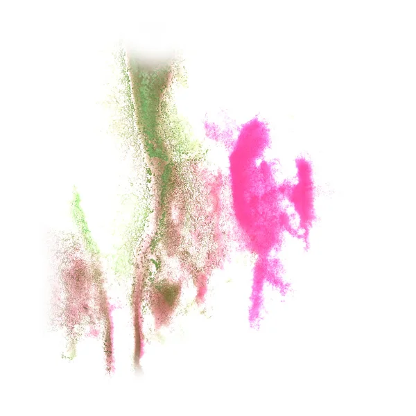 Aquarelle abstraite fond vert, rose, brun pour votre désir — Photo