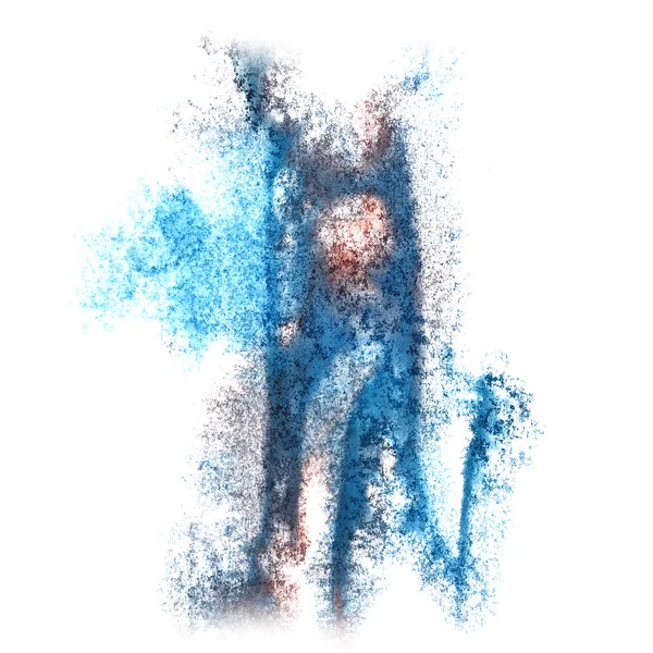Albastru abstract, fundal de acuarelă gri pentru insulta dvs. de design — Fotografie, imagine de stoc
