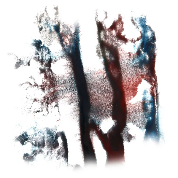 Abstract siyah, mavi, Bordo sulu boya konturları, kullanılabilir bir — Stok fotoğraf