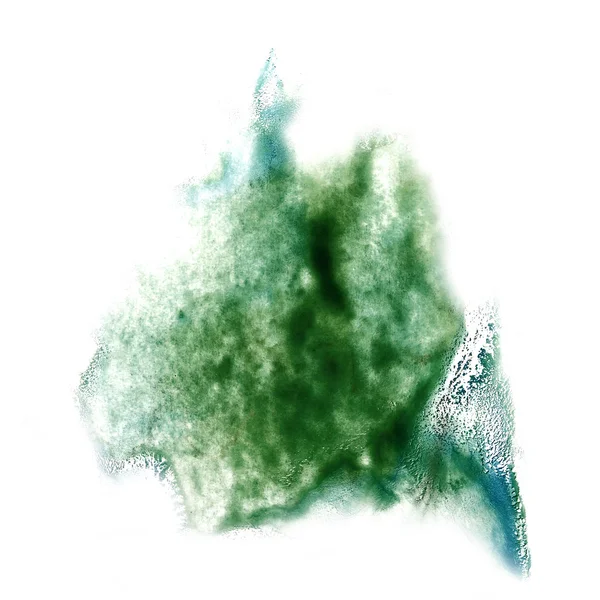 Abstract groene, blauwe aquarel lijnen, kan worden gebruikt als pagina — Stockfoto