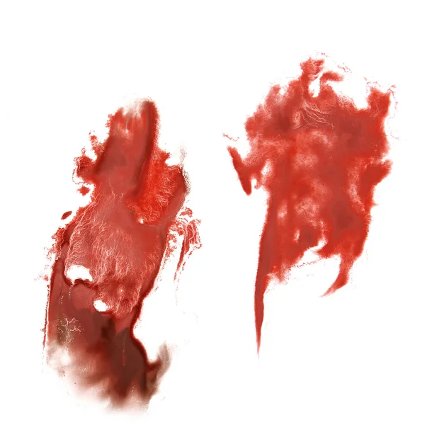 Abstracto mano rojo dibujado acuarela blot insulto Rorschach psico —  Fotos de Stock