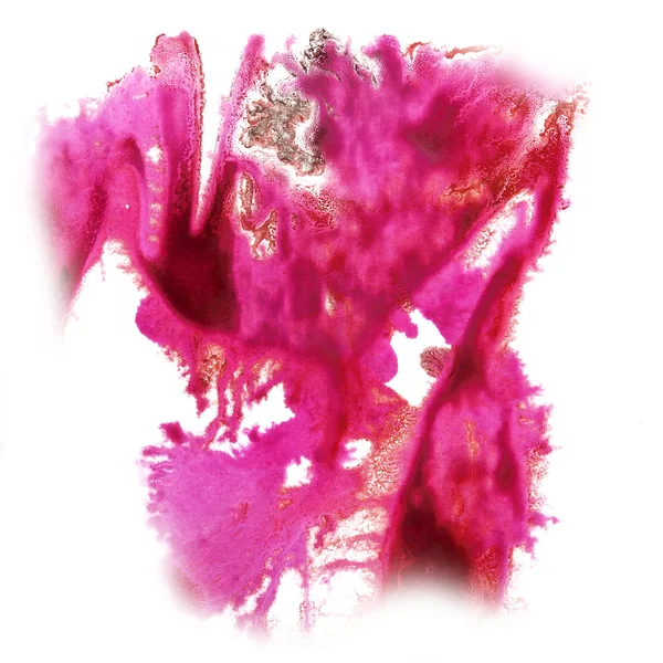 Noir abstrait, traits d'aquarelle rose, peut être utilisé comme backgrou — Photo