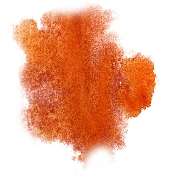Trazos de acuarela naranja abstracta, se puede utilizar como fondo — Foto de Stock