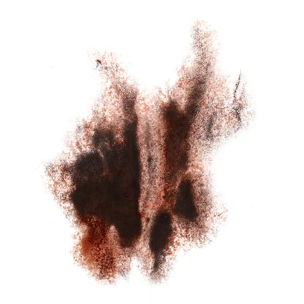 Abstract black,brown watercolor strokes, may be used as backgrou — Stock Photo, Image