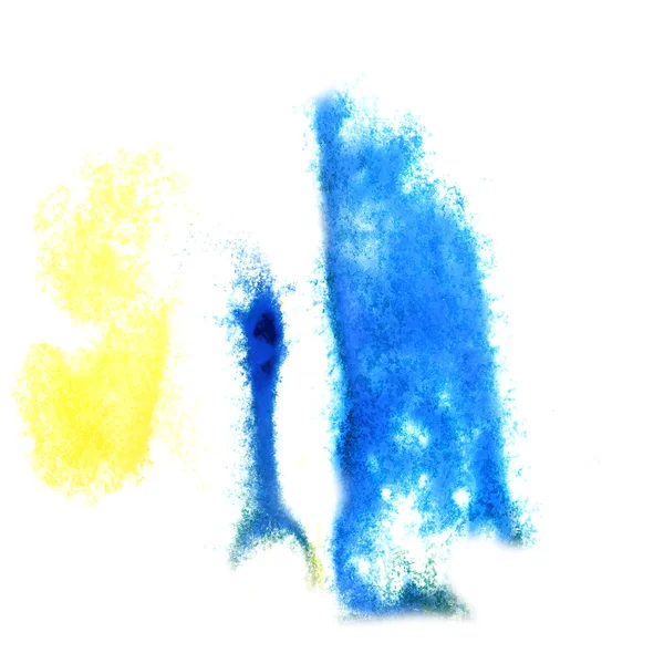 Abstract yellow ,blue watercolor background for your design insu — Stock Photo, Image