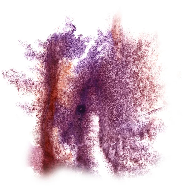 Abstract brown, purple watercolor strokes, may be used as backgr — Stock Photo, Image