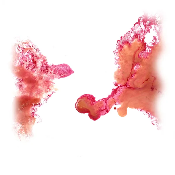 Abstraktní akvarel tahy vínová, růžová, lze použít jako pozadí — Stock fotografie
