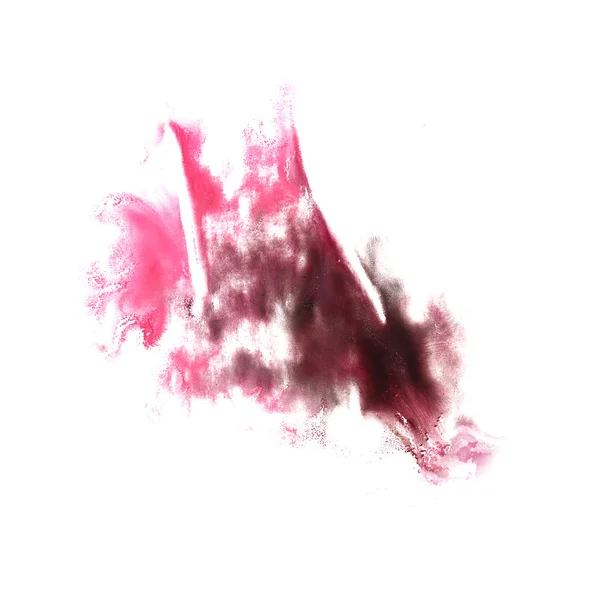 Tache bordeaux, cerise avec aquarelle coup de peinture aquarelle — Photo