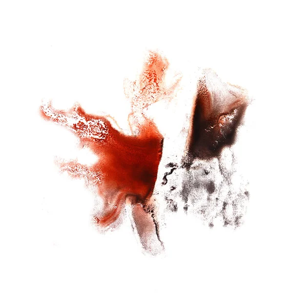 Mancha de cereja, preto com aquarela pintura curso aquarela iso — Fotografia de Stock