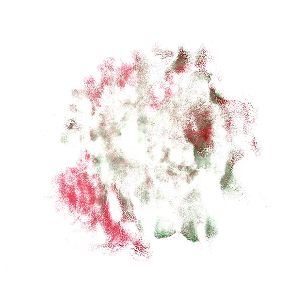 Tache vert, rouge avec trait aquarelle peinture aquarelle isolat aquarelle — Photo