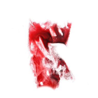 izole kiraz suluboya boya kontur suluboya ile leke