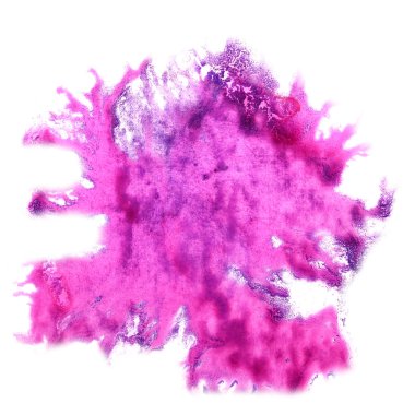 izole pembe suluboya boya kontur suluboya ile leke