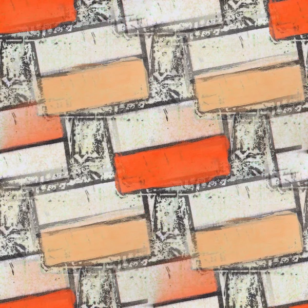 シームレスなベージュ オレンジ ストリップ テクスチャ背景壁紙パット — ストック写真