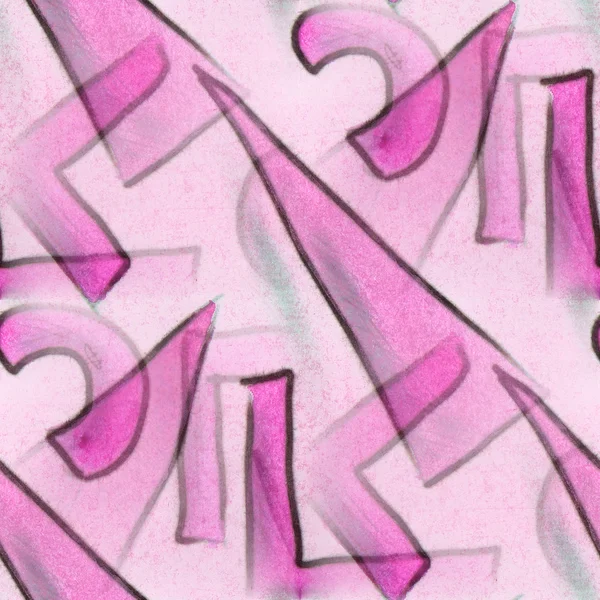 Sem costura curvas rosa figuras textura fundo papel de parede patter — Fotografia de Stock