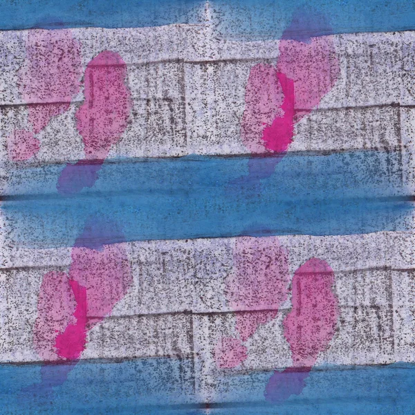 Bezešvé růžové skvrny, modrý proužek textury pozadí tapetu pa — Stock fotografie