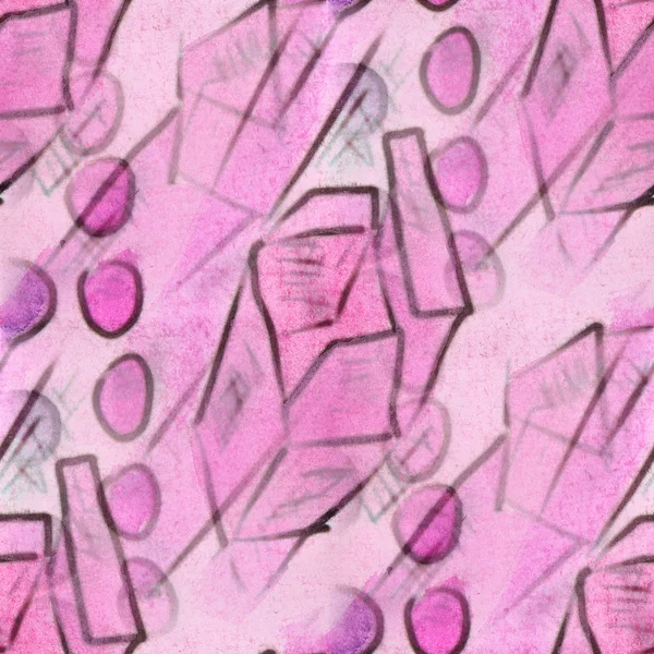 Seamless pink stripes, purple circles texture background wallpap — Stock Photo, Image