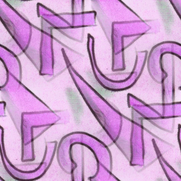 无缝紫色曲线数字纹理背景壁纸 patt — 图库照片