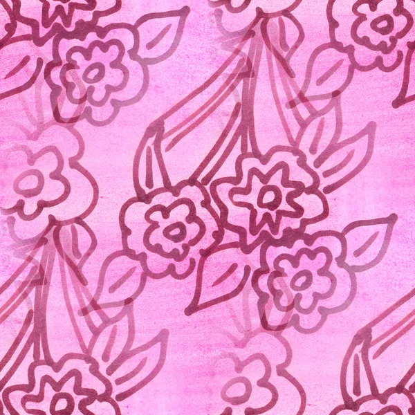 suluboya çiçek duvar kağıdı sorunsuz doku mor yaprakları