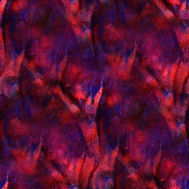 Dikişsiz desen suluboya kırmızı, mor el soyut boyalı ba