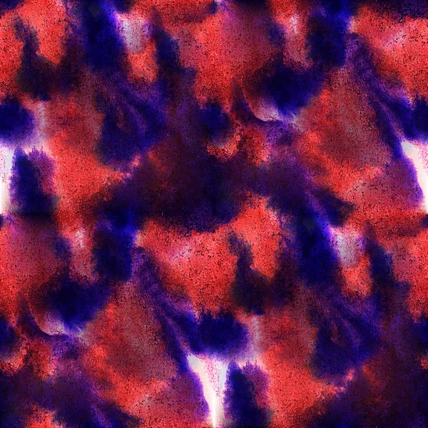 Motif sans couture aquarelle rouge, violet abstrait peint à la main ba — Photo