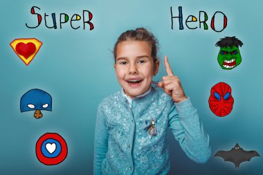 Girl thumbs up smile lifted insight super hero super power at th