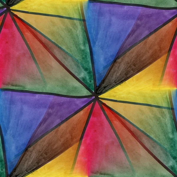 Бесшовные разноцветные полосы орнамент обои акварель — стоковое фото