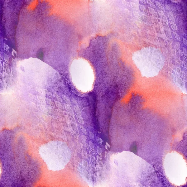 Textur nahtlos lila orange Aquarell handgemachte Hintergrundtapete — Stockfoto