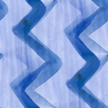 çizgili mavi sanat sorunsuz şerit duvar kağıdı suluboya