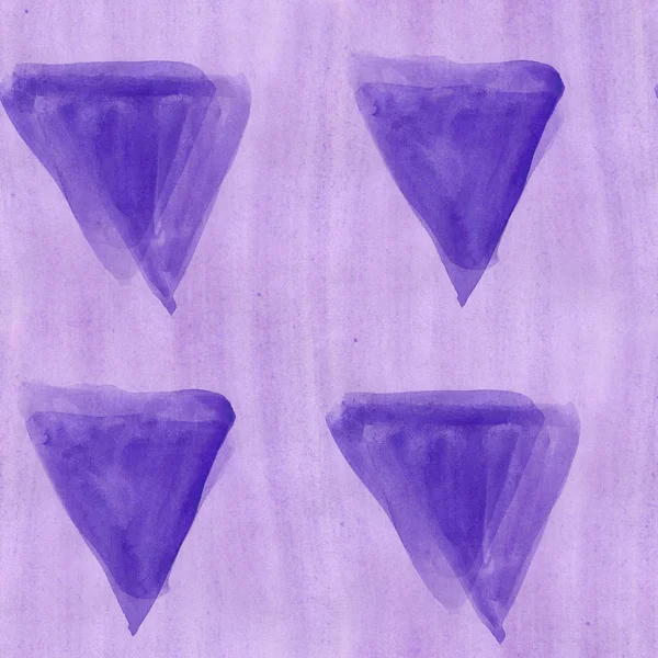 Arte viola modello triangolare triangolo astratto striscia senza cuciture acquerello carta da parati — Foto Stock