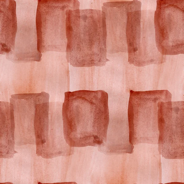 Бесшовная мозаика квадратный коричневый акварель ручной работы обои текстуры — стоковое фото