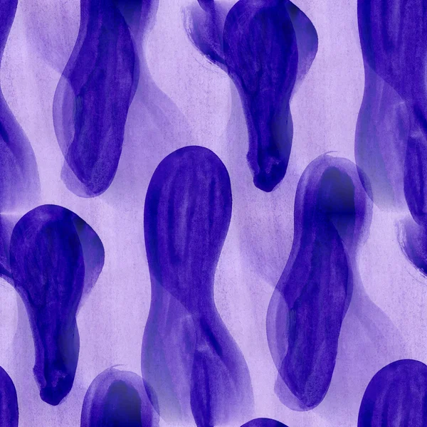 シームレスなスポット紫水彩手作り壁紙テクスチャ — ストック写真