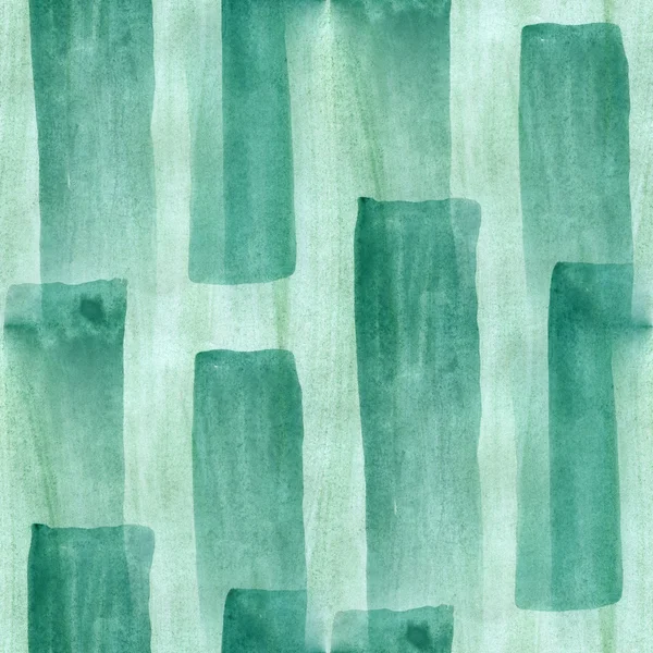 Listras de arte verde abstrato sem costura tira papel de parede aquarela — Fotografia de Stock