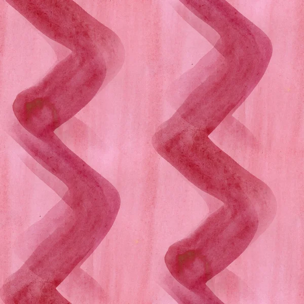 Kunst Streifen rot abstrakte nahtlose Streifen Tapete Aquarell — Stockfoto
