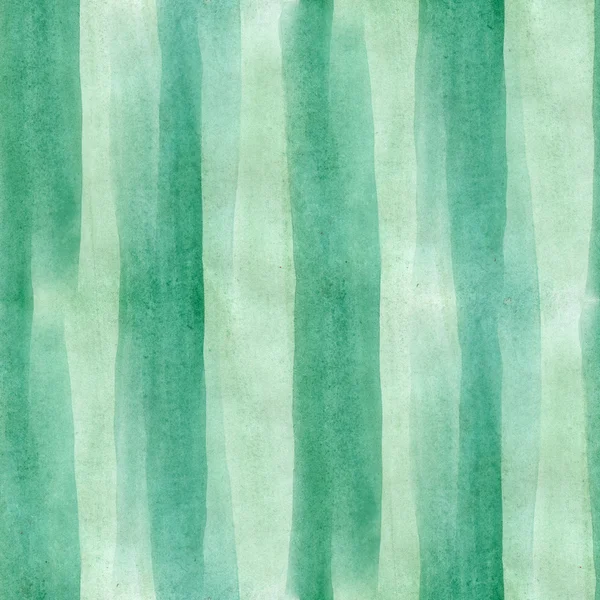 Strepen kunst abstracte naadloze groene strip behang aquarel — Stockfoto