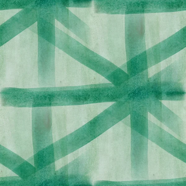 Streifen abstrakte Kunst grün nahtlose Streifen Tapete Aquarell — Stockfoto