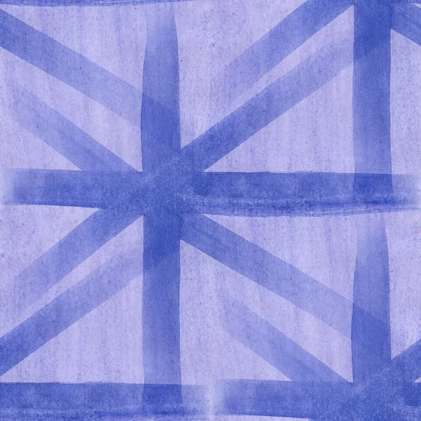 Çizgili sorunsuz sanat şerit mavi duvar kağıdı suluboya — Stok fotoğraf