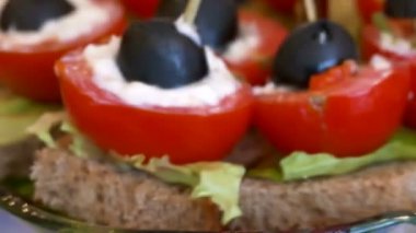 Domates tablo aperatif leziz yemek tatil zeytin güzel