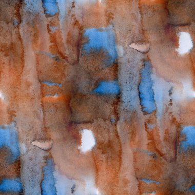 Kahverengi Mavi sorunsuz doku duvar kağıdı suluboya