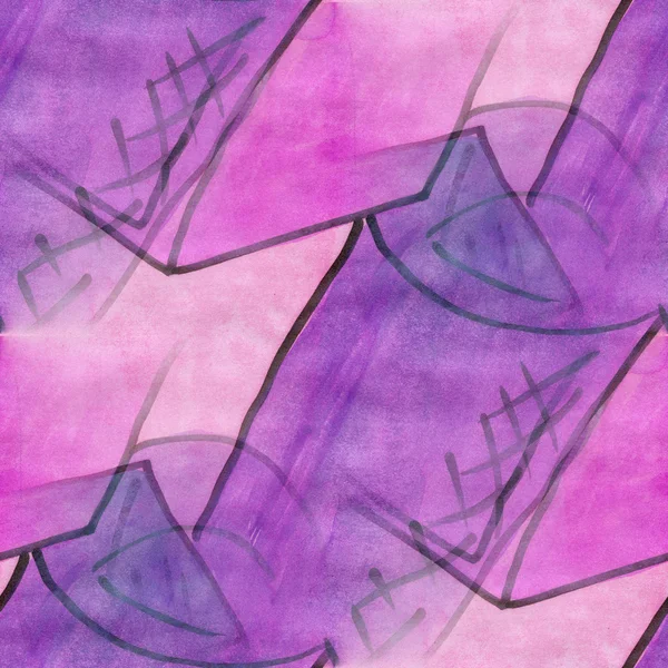 Ornement violet texture transparente papier peint aquarelle — Photo