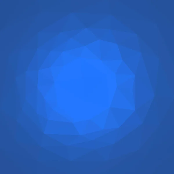 Baixo design poli triangular azul abstrato fundo polígono — Vetor de Stock