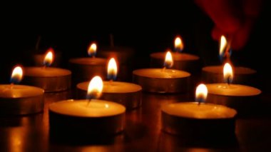 Mum kokulu romantik natürmort yanmak