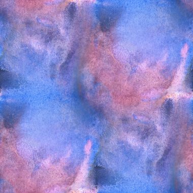 seamless watercolor background abstract blue red texture art pattern, water paper wallpaper design