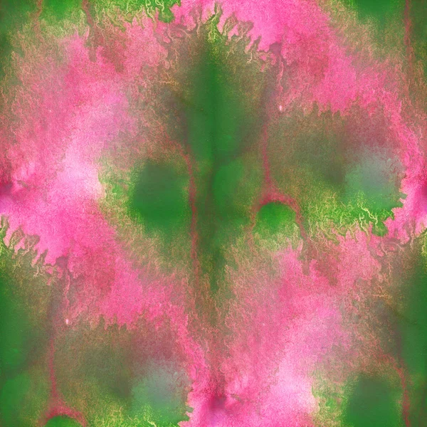 Sin costuras rosa verde acuarela fondo abstracto textura patrón, arte agua papel papel pintado de diseño —  Fotos de Stock