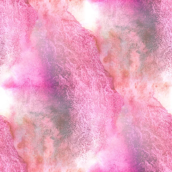 Seamless watercolor background pink abstract texture art pattern, water paper design wallpaper — Zdjęcie stockowe