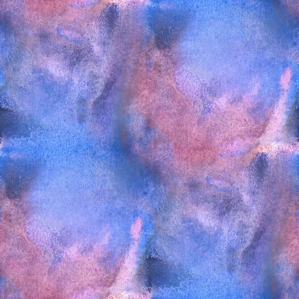 Acuarela sin costuras fondo abstracto azul rojo textura arte patrón, agua papel pintado diseño — Foto de Stock