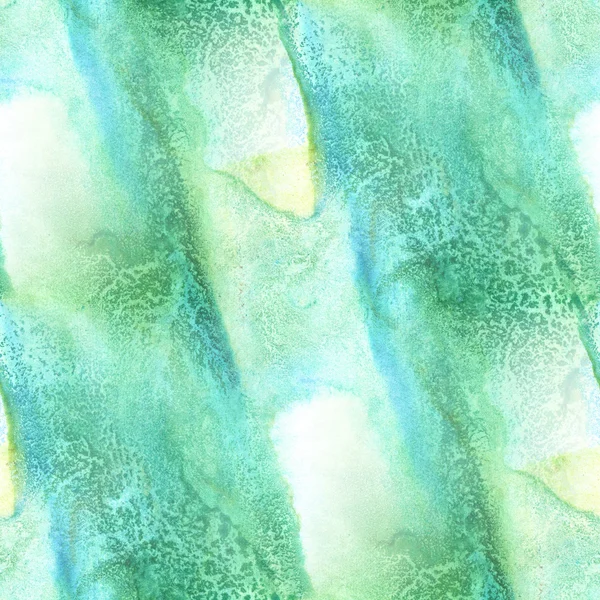 Art zökkenőmentes akvarell zöld minta háttér absztrakt textúra, víz papír design tapéta — Stock Fotó