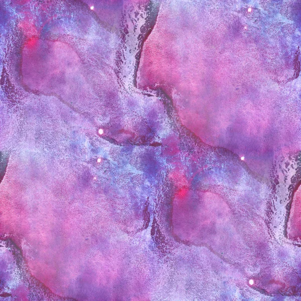 Wallpaper design naadloze aquarel paarse achtergrond abstracte kunst structuurpatroon, water papier — Stockfoto